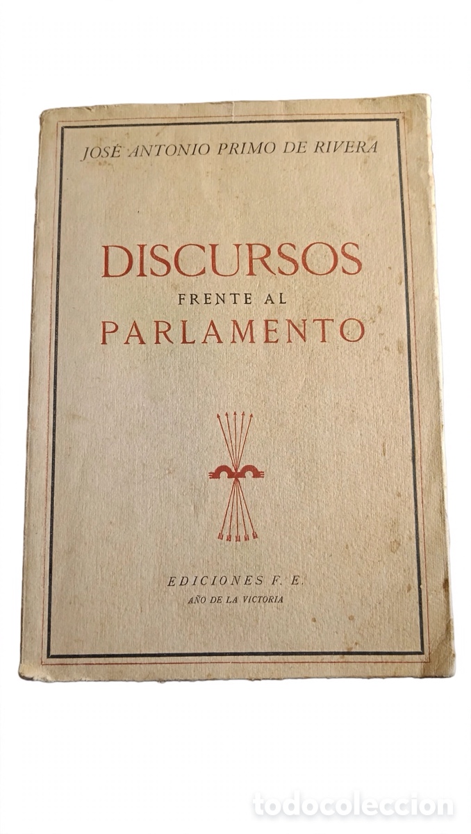 Libros antiguos: Discurso frente al Parlamento