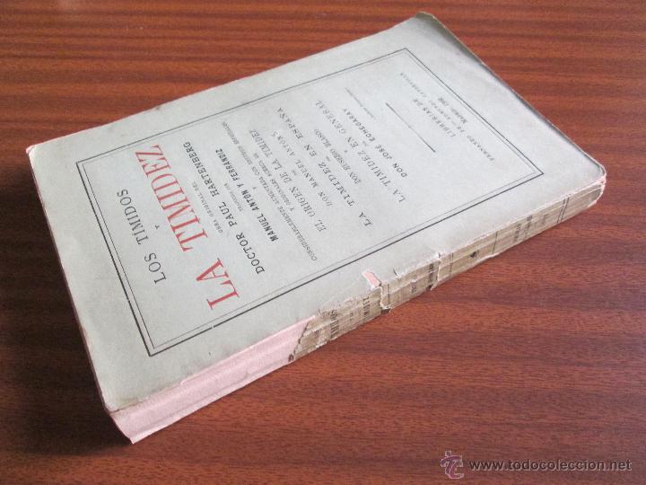Libros antiguos: Los t&iacute;midos y la timidez --- Paul Hartenberg - Foto 3