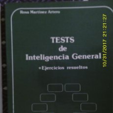 Libros antiguos: LIBRO Nº 1044 TEST DE INTELIGENCIA GENERAL DE ROSA MARTINEZ ARTERO. Lote 102022831