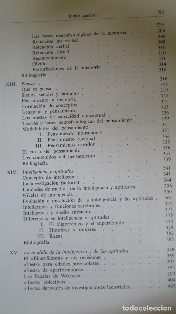 Libros antiguos: UNA PSICOLOGIA DE HOY. E. CERDA - Foto 6