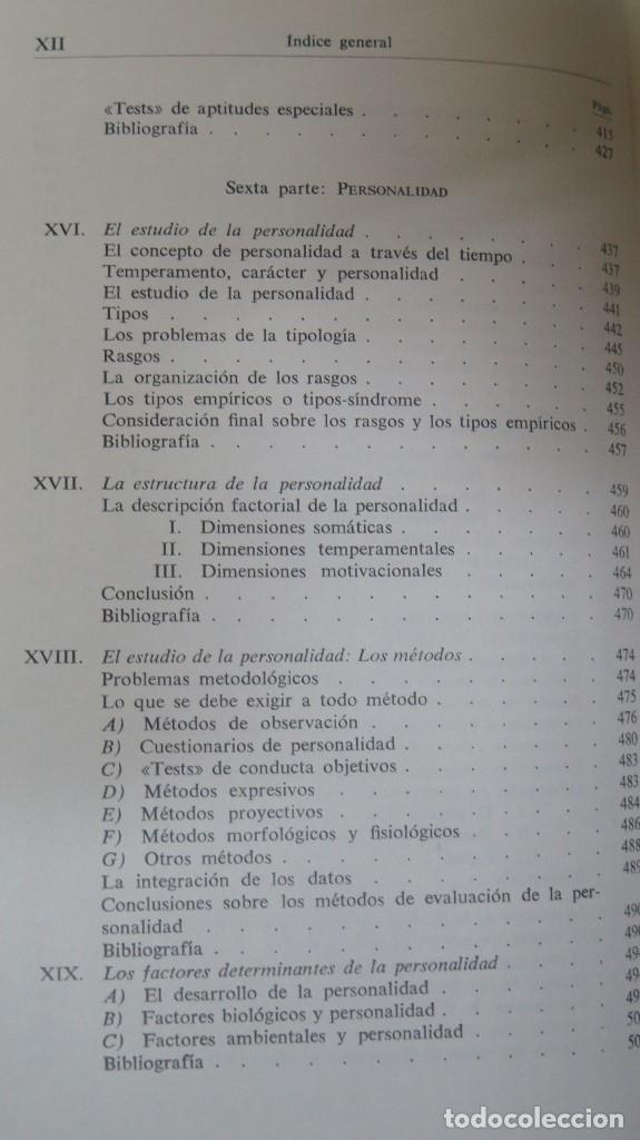 Libros antiguos: UNA PSICOLOGIA DE HOY. E. CERDA - Foto 7