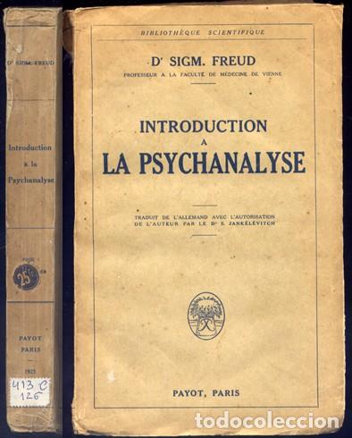 Libros antiguos: FREUD, Sigmund.  Introduction a la Psychanalyse. 1925. - Foto 1