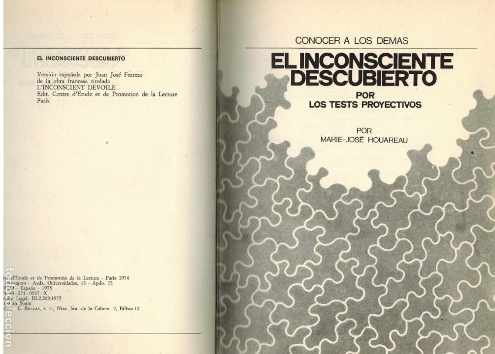 Libros antiguos: EL INCONSCIENTE DESCUBIERTO - Foto 1