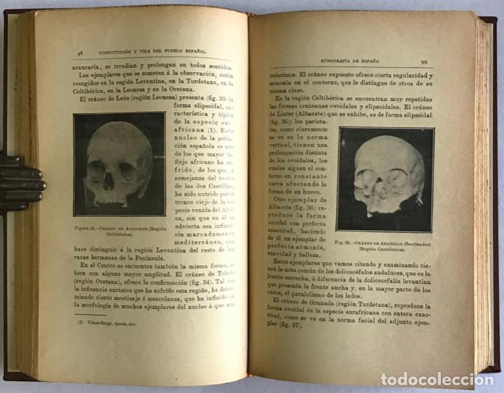 Libros antiguos: CONSTITUCION Y VIDA DEL PUEBLO ESPAÑOL. Estudio sobre la etnografía y psicología de las razas de la - Foto 5 - 123193382
