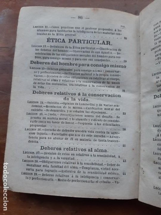 Libros antiguos: Lecciones de psicolog&iacute;a 1871 - Foto 3