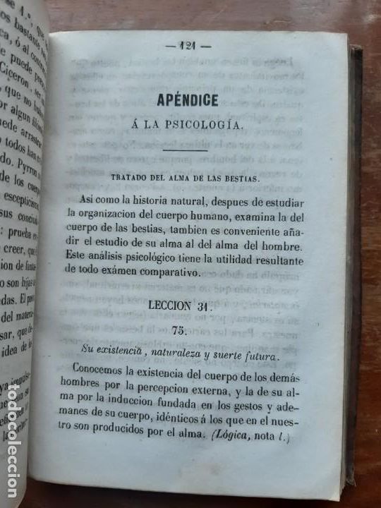 Libros antiguos: Lecciones de psicolog&iacute;a 1871 - Foto 12