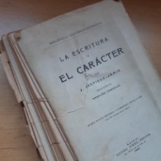 Libros antiguos: LA ESCRITURA Y EL CARACTER. Lote 291917783