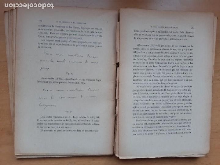 Libros antiguos: LA ESCRITURA Y EL CARACTER - Foto 2