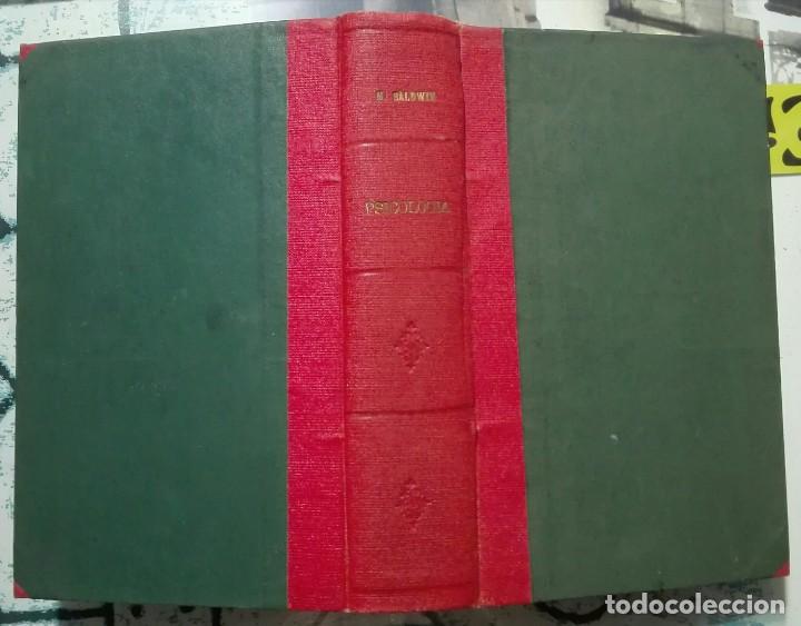 Libros antiguos: J. Mark Baldwin. Elementos de Psicolog&iacute;a. a.1910 - Foto 2