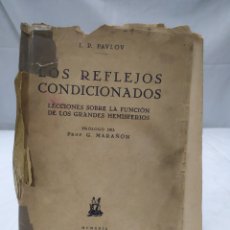 Libros antiguos: LOS REFLEJOS CONDICIONADOS DE I P. PAVLOV. EDITOR JAVIER MORATA, 1929. Lote 363955166