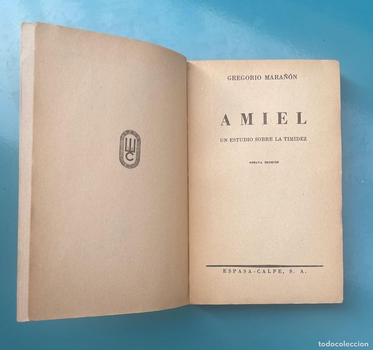 Libros antiguos: LIBRO - AMIEL DE GREGORIO MARA&Ntilde;ON - Foto 4