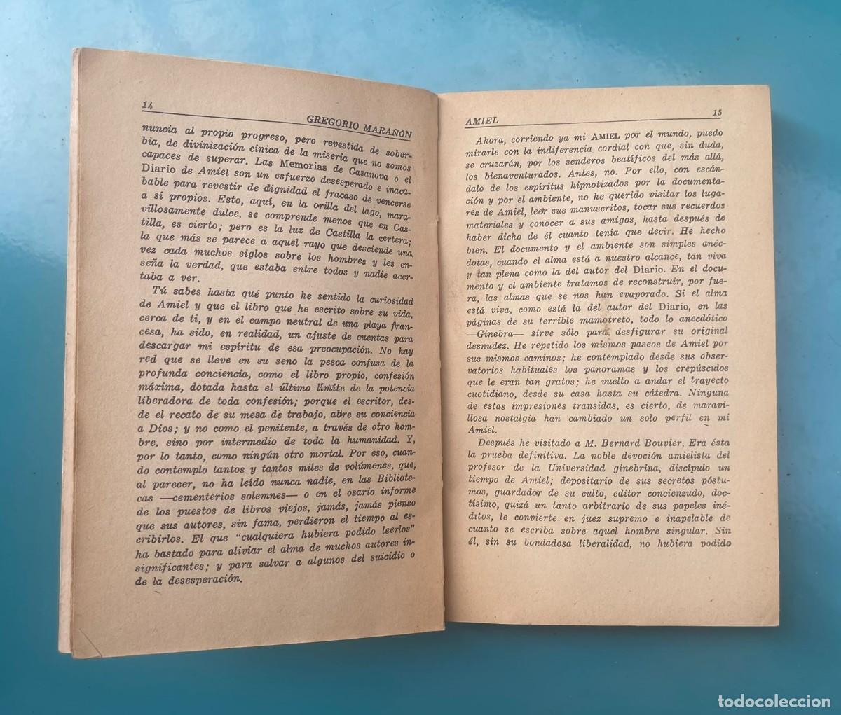 Libros antiguos: LIBRO - AMIEL DE GREGORIO MARA&Ntilde;ON - Foto 5