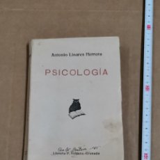 Libros antiguos: PSICOLOGÍA ANTONIO LINARES HERRERA 1936