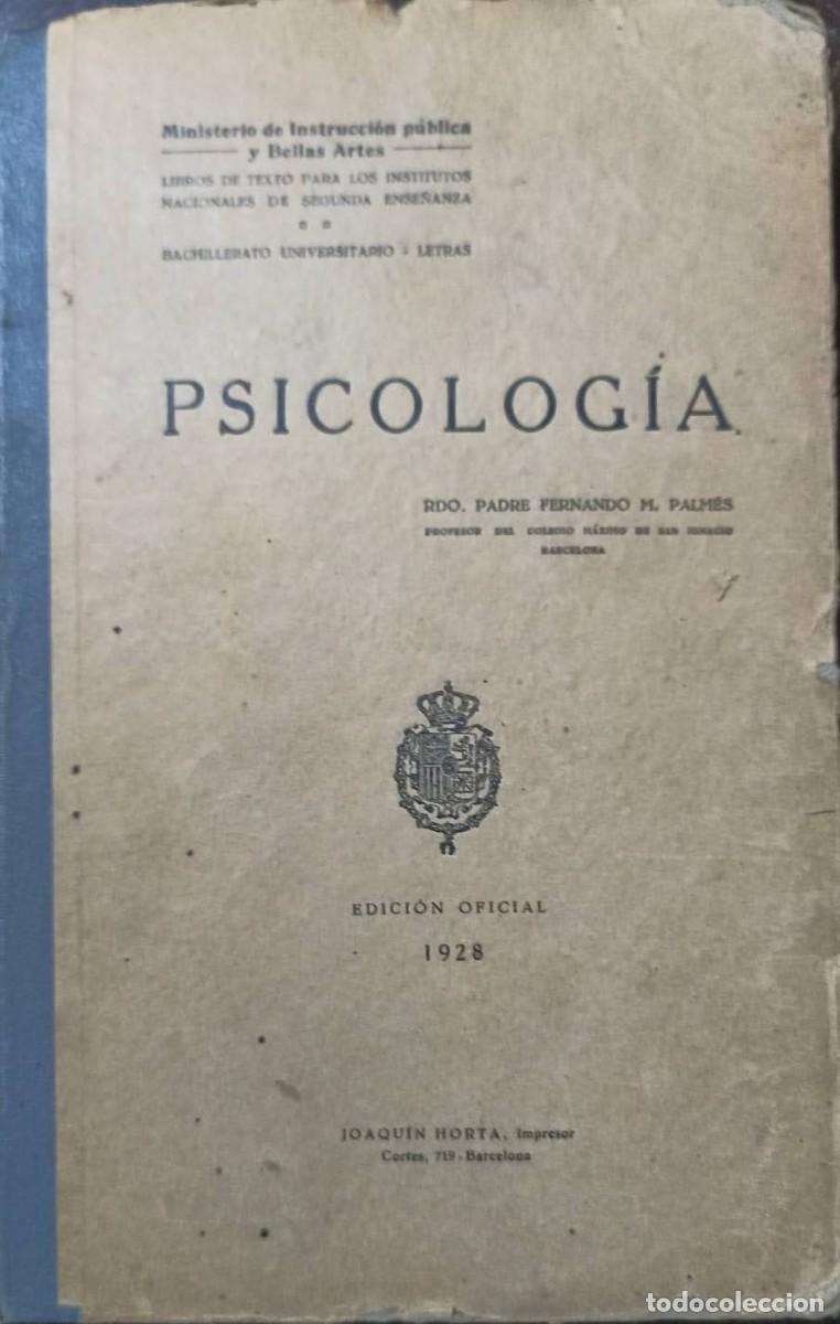 Libros antiguos: Psicolog&iacute;a (44) - Foto 1