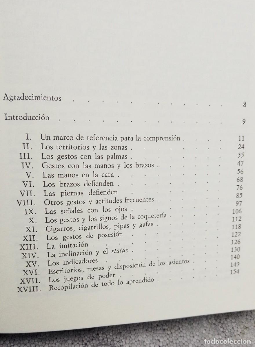 Libros antiguos: EL LENGUAJE DEL CUERPO - Foto 3
