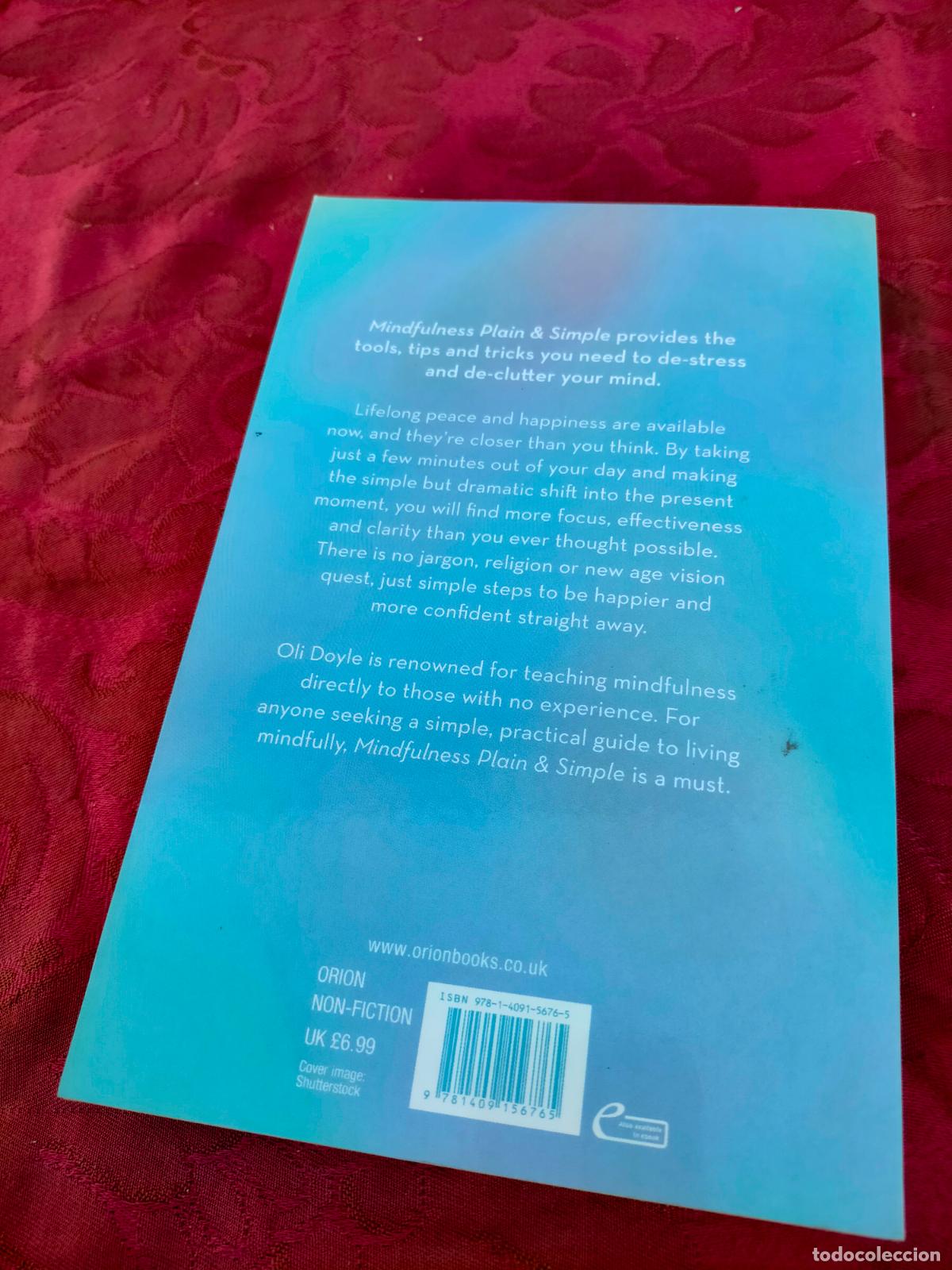 Libros antiguos: Mindfulness Plain & simple a practical guide to inner peace Oli Doyle - Foto 6