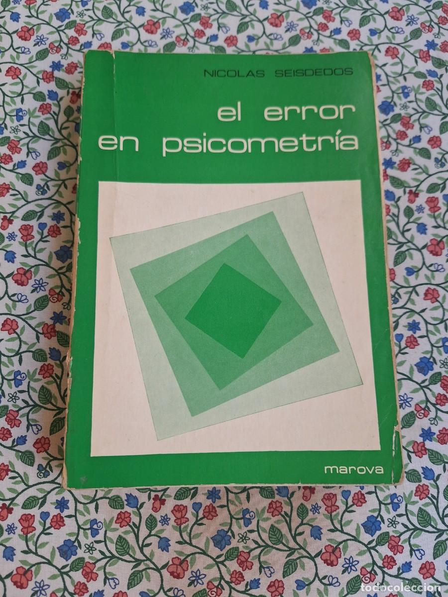 Libros antiguos: El error en psicometr&iacute;a Nicol&aacute;s Seisdedos - Foto 1