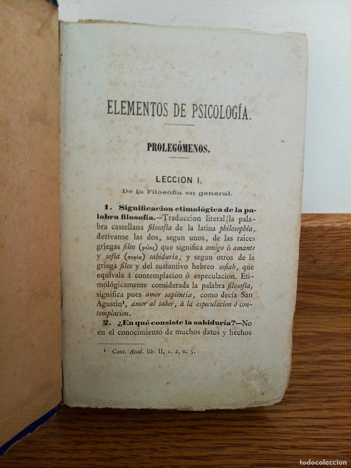 Libros antiguos: PSICOLOGIA, LOGICA Y ETICA POR MANUEL POLO Y PEYROLON. A&Ntilde;O 1887