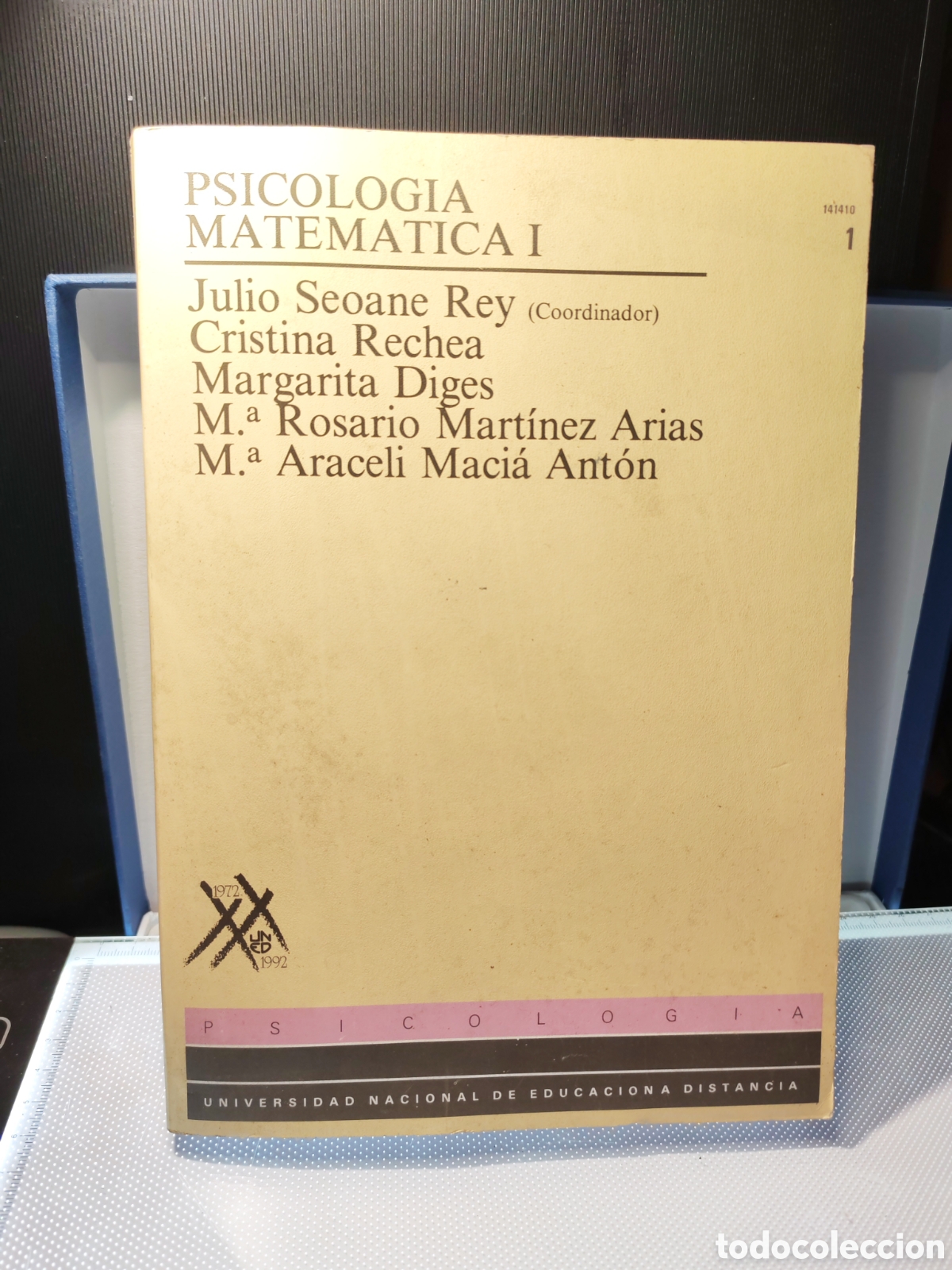 Libros antiguos: PSICOLOGIA MATEMATICA I. (UNED). Julio Seoane Rey. 1988