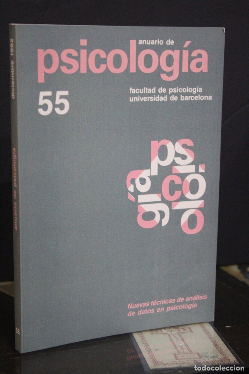 Livres anciens: Anuario de psicolog&iacute;a N&uacute;m. 55, 1992(4). Facultad de Psicolog&iacute;a de la Universidad de Barcelona. - Vv.