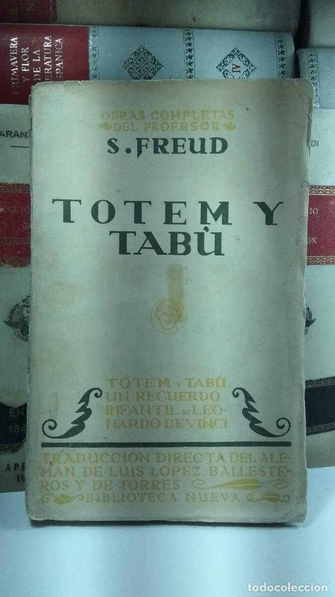 Libros antiguos: OBRAS COMPLETAS DE S. FREUD VIII: I TOTEM Y TAB&Uacute;. II UN RECUERDO INFANTIL DE LEONARDO DE VINCI.