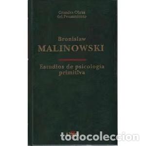 Libros antiguos: Estudios de psicolog&iacute;a primitiva - Bronislaw Malinowski - Altaya