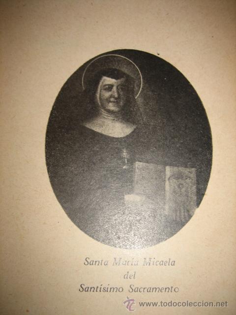 Libros antiguos: PERFILES EUCARISTICOS DE SANTA MARIA MICAELA - Foto 3