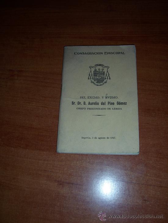 Libros antiguos: SEGOVIA CONSAGRACION EPISCOPAL - Foto 1