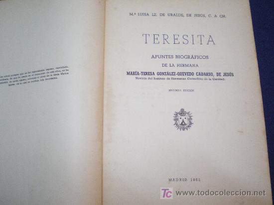 Libros antiguos: TERESITA. - Foto 2