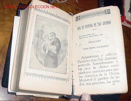 Libros antiguos: ANTIQUISIMO DEVOCIONARIO DEL A&Ntilde;O 1901  - LA CUBIERTA SE ENCUENTRA EN MUY MAL ESTADO PERO EL INTERIOR