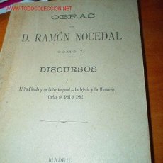 Libros antiguos: 1907.- LA IGLESIA Y LA MASONERÍA (OBRAS DE RAMÓN NOCEDAL). Lote 26517815
