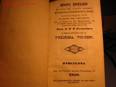 Libros antiguos: DEVOTO NOVENARIO A&Ntilde;O 1858 - Foto 2