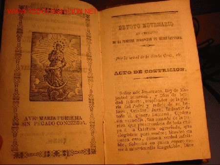 Libros antiguos: DEVOTO NOVENARIO A&Ntilde;O 1858 - Foto 3