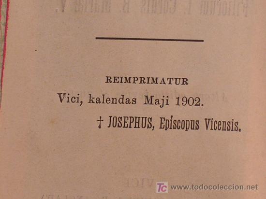 Libros antiguos: FASCICULUS  A&ntilde;o 1902 - Foto 2