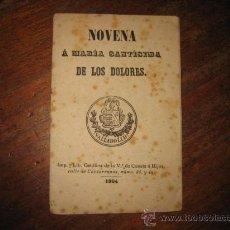 Libros antiguos: NOVENA A MARIA SANTISIMADE LOS DOLORES. Lote 11758959