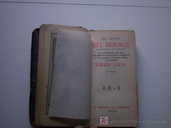Libros antiguos: EL OFICIO DEL DOMINGO - Foto 2