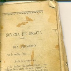 Libros antiguos: NOVENA DE GRACIA. BARCELONA. AÑO 1904. Lote 27411809