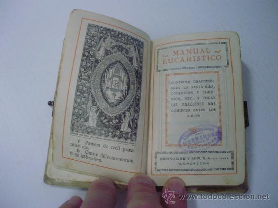 Libros antiguos: ANTIGUO LIBRO MISAL PRIMERA COMUNION - MANUAL EUCARISTICO - Foto 3