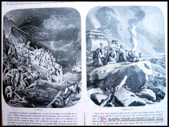 Libros antiguos: HISTORIA SANTA EN 100 CUADROS , S. XIX GRAN TAMAÑO - OBRA COMPLETA - Foto 6 - 26633130
