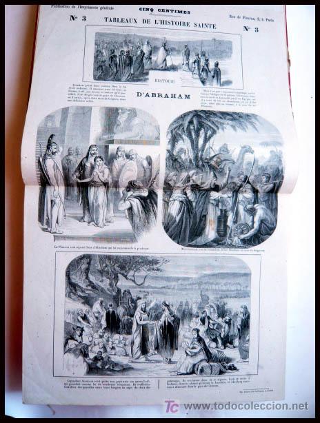 Libros antiguos: HISTORIA SANTA EN 100 CUADROS , S. XIX GRAN TAMAÑO - OBRA COMPLETA - Foto 8 - 26633130