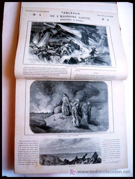 Libros antiguos: HISTORIA SANTA EN 100 CUADROS , S. XIX GRAN TAMAÑO - OBRA COMPLETA - Foto 11 - 26633130