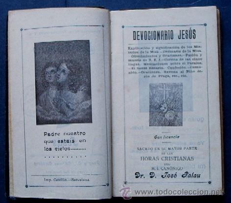 Libros antiguos: DEVOCIONARIO JESUS - Foto 1
