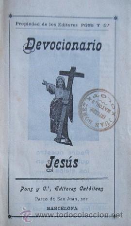 Libros antiguos: DEVOCIONARIO JESUS - Foto 2