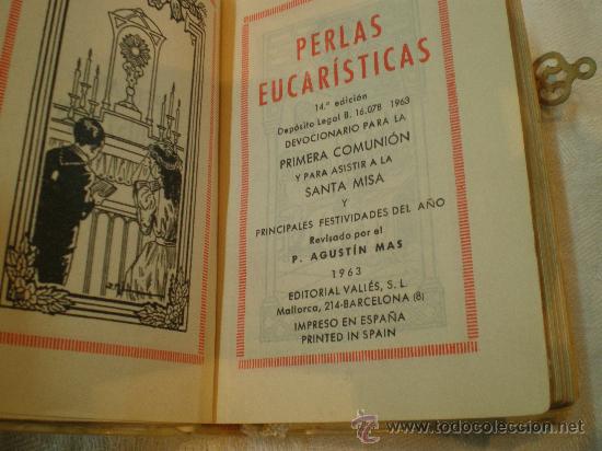 Libros antiguos: misal pasta de nacar - Foto 2
