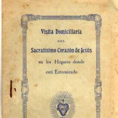 Libros antiguos: LIBRITO - VISITA DOMICILIARIA DEL SACRATÍSIMO CORAZÓN DE JESÚS - GUANABACOA 1925. Lote 27435463