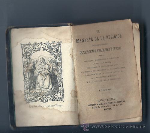 Livros antigos: EL DIAMANTE DE LA RELIGION 1879