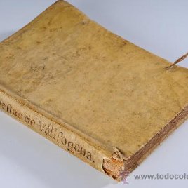 Libro en pergamino, La Armonia del Parnas, D.Vicente Garcia (Rector de Vallfogona), Año 1700