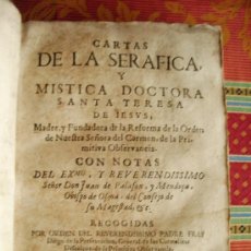 Libros antiguos: 1671- CARTAS DE SANTA TERESA DE JESÚS. ZARAGOZA. DIEGO DORMER. DOS TOMOS.