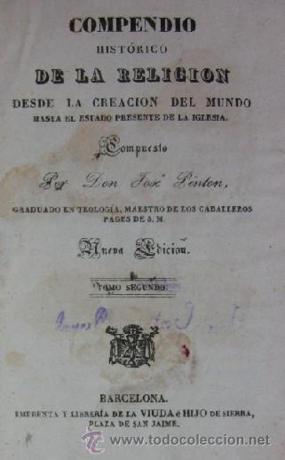 Libros antiguos: COMPENDIO HISTORICO DE LA RELIGION - Foto 2