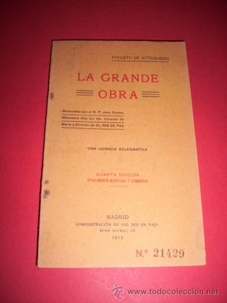 Libros antiguos: DUESO, Jos&eacute; - La grande obra - Foto 1